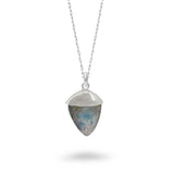 Semi Precious Cone Shape Necklace
