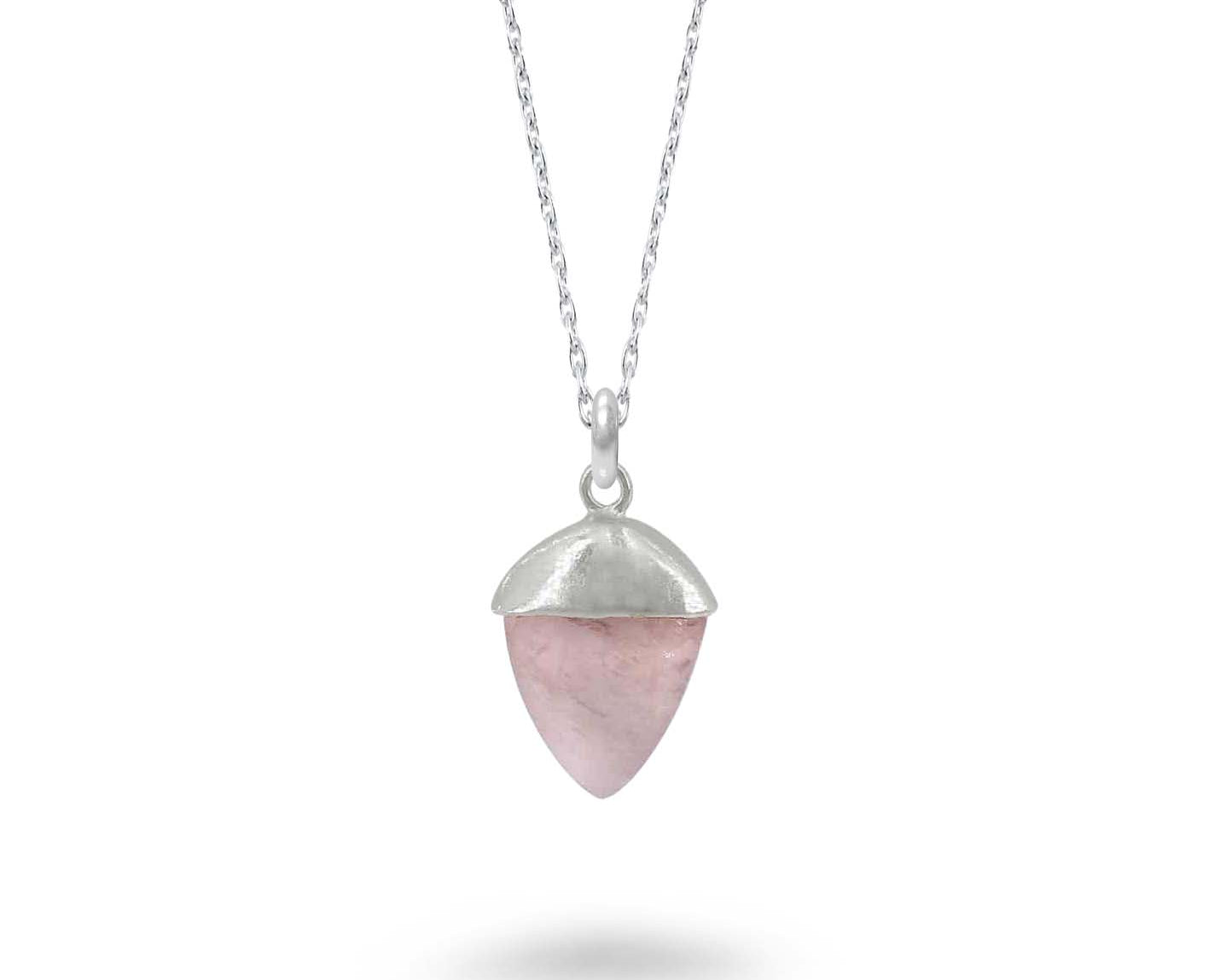 Semi Precious Cone Shape Necklace