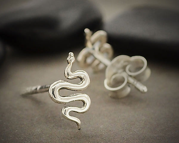 Slithering Snake Stud Earrings