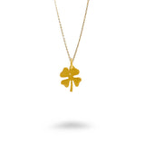 Smooth Four Leaf Clover Necklace