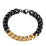 Stainless Steel Curb Colour Dip Bracelet