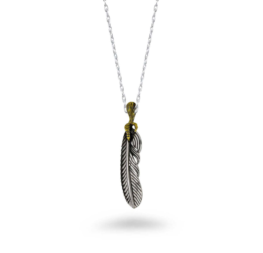 Feather with Claw Necklace