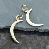 Thin Smooth Moon Necklace