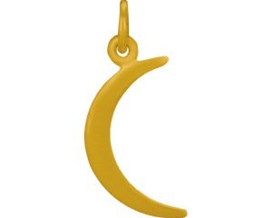 Thin Smooth Moon Necklace