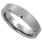 Tungsten Brushed Flat 5mm Ring
