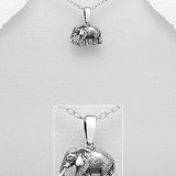 Oxidized Elephant Necklace