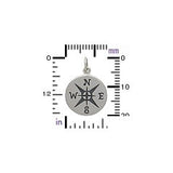 Silver Compass Necklace