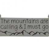 "The Mountains are Calling" Rectangle Necklace