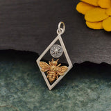 Diamond Shape Bee Necklace
