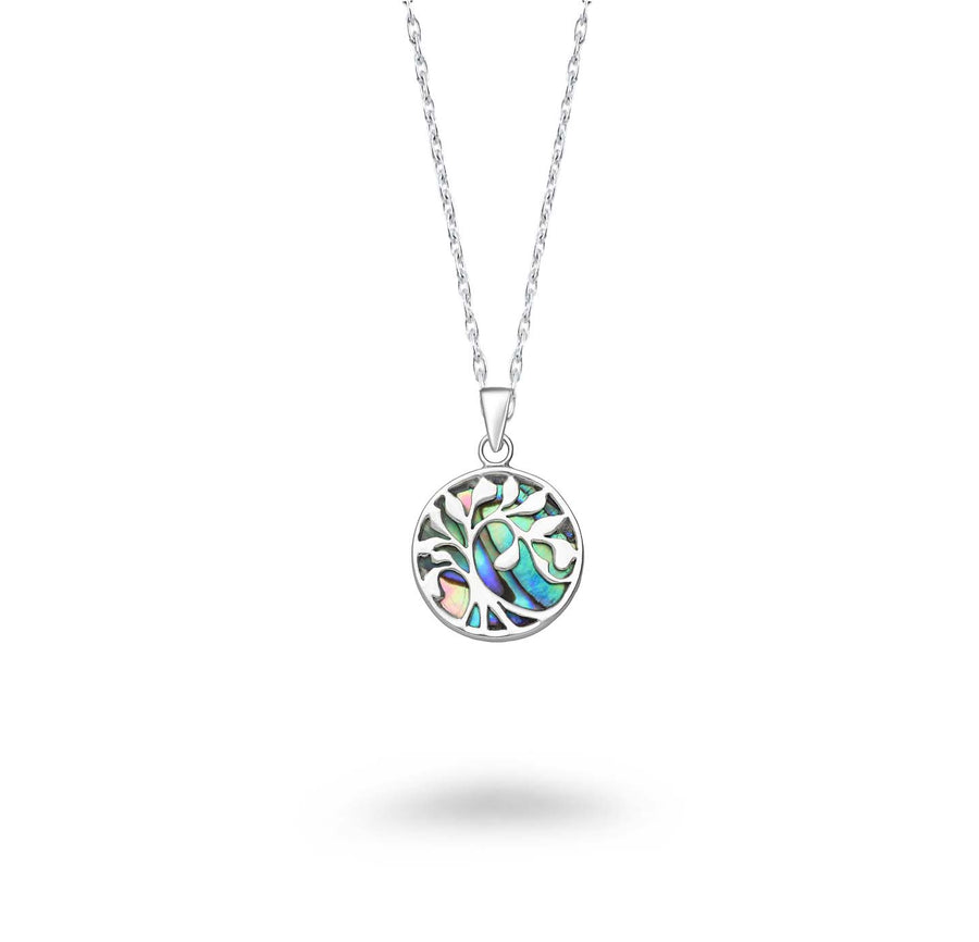 Shell Behind Tree of Life Necklace