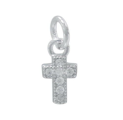 CZ Small Cross Necklace
