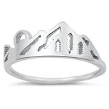 Sterling Silver Mountain Ring