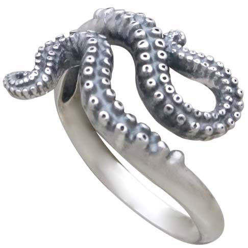 Adjustable Octopus Tentacle Ring