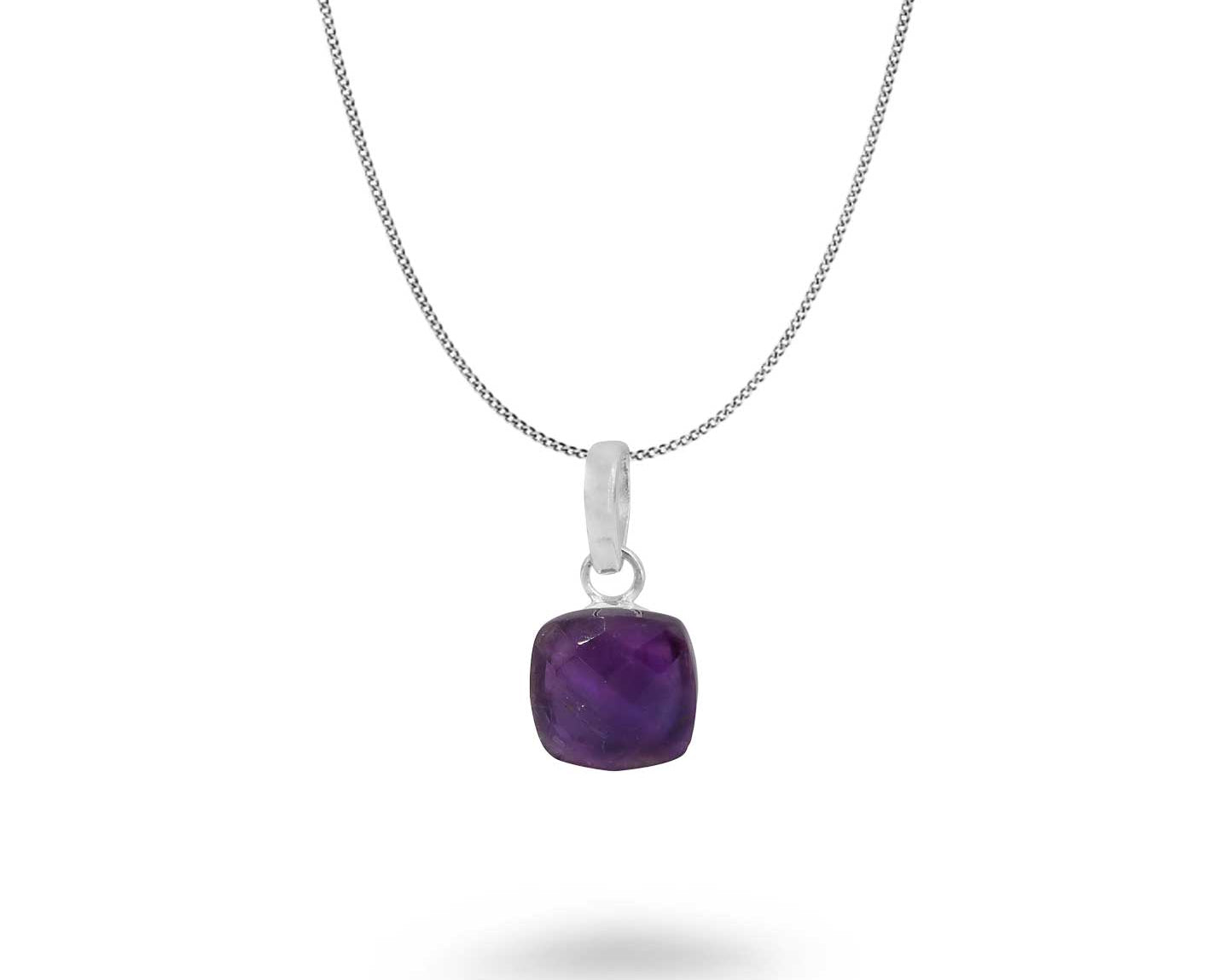 Square Semi-Precious Necklace