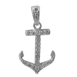 Medium CZ Anchor Necklace