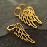 Tiny Outlined Angel Wing Necklace