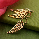 Tiny Outlined Angel Wing Necklace