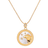 Gold Plated Zodiac Symbol Necklace