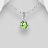 Small Swarovski Round Birthstone Necklace