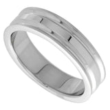 S.S. Center Groove Men's Ring