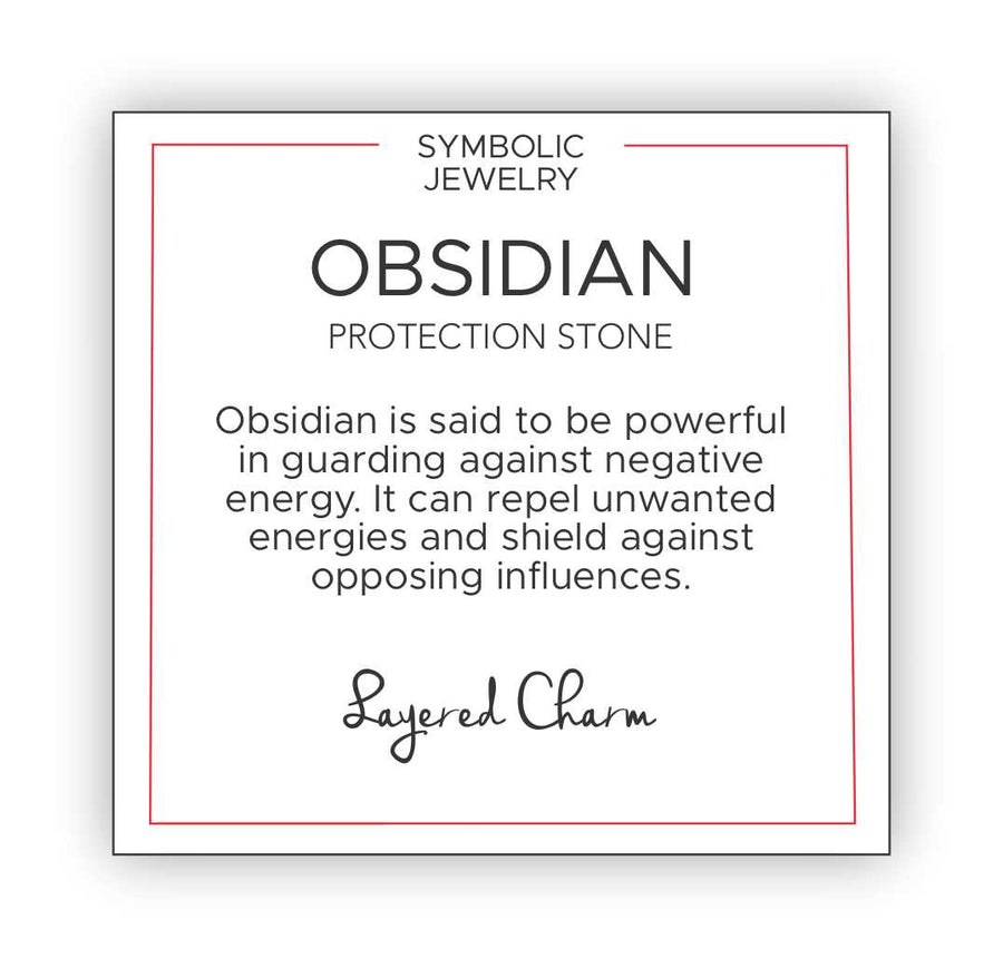 Obsidian Stone Bracelet