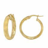 10KT Gold Hoops with Lever Backs 3.5mm