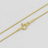 Gold Plated Box Chain 1.0mm