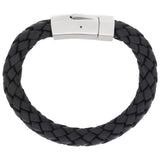 3/8" Leather Braided Bracelet