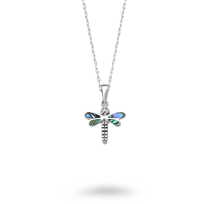 Dragonfly with Shell in Wing Necklace