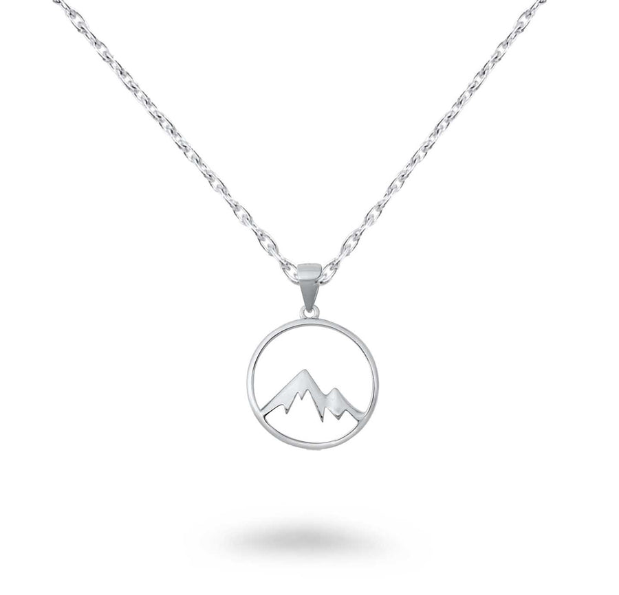 Outline Mountain Peak Necklace
