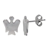 Rhodium Plated Angel Earrings