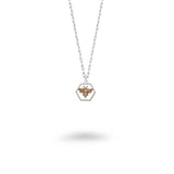 Open Hexagon Bee Necklace