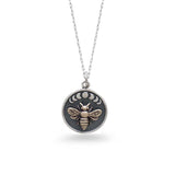 Moon Phases Bee Necklace