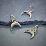 Beveled Crescent Moon Necklace