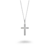 Cross with Raised Edges Necklace