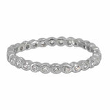 Smooth Round CZ Eternity Ring