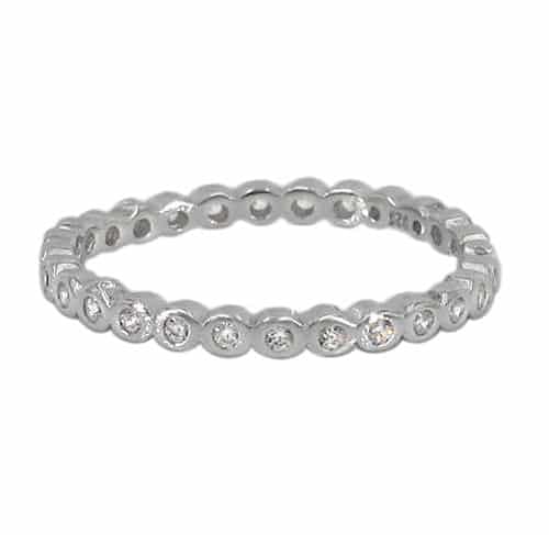 Smooth Round CZ Eternity Ring