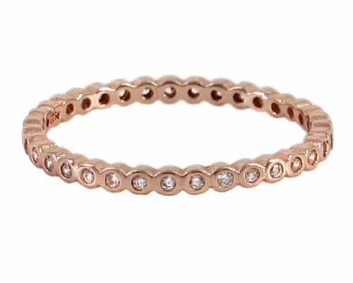 Smooth Round CZ Eternity Ring