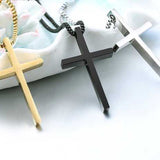 Stainless Steel Slider Cross Necklace