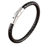 Thin Braid Leather Bracelet