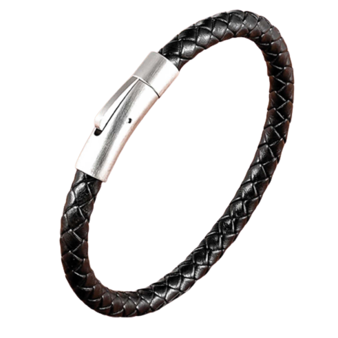 Thin Braid Leather Bracelet