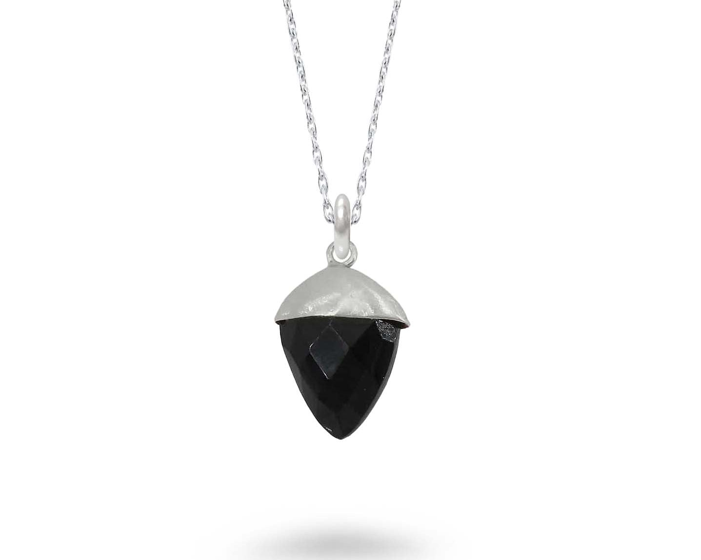 Semi Precious Cone Shape Necklace