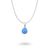 Small Teardrop Opal Necklace