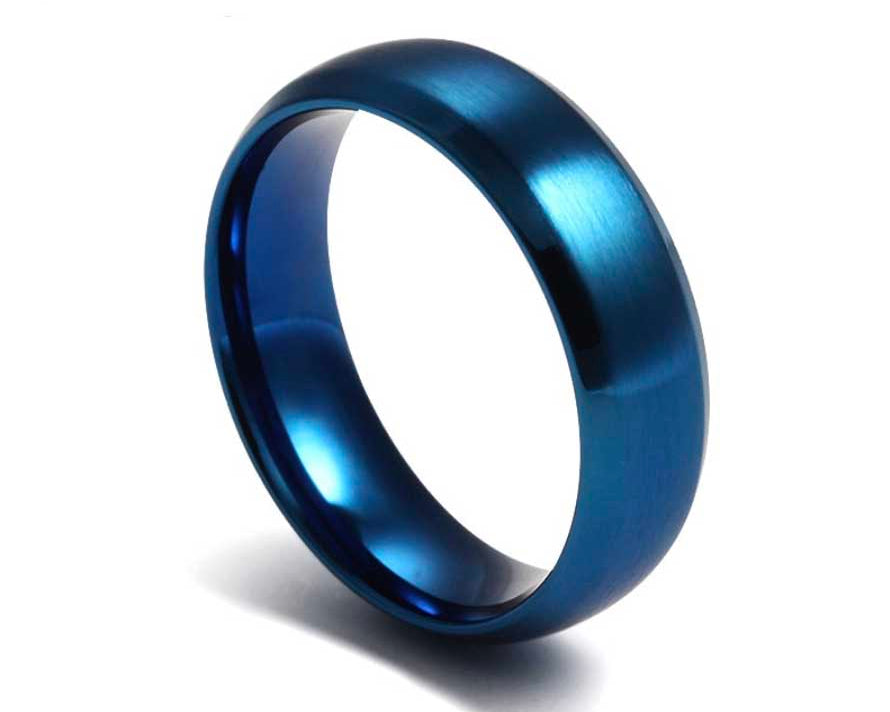 Brushed Stainless Steel Ring 6mm