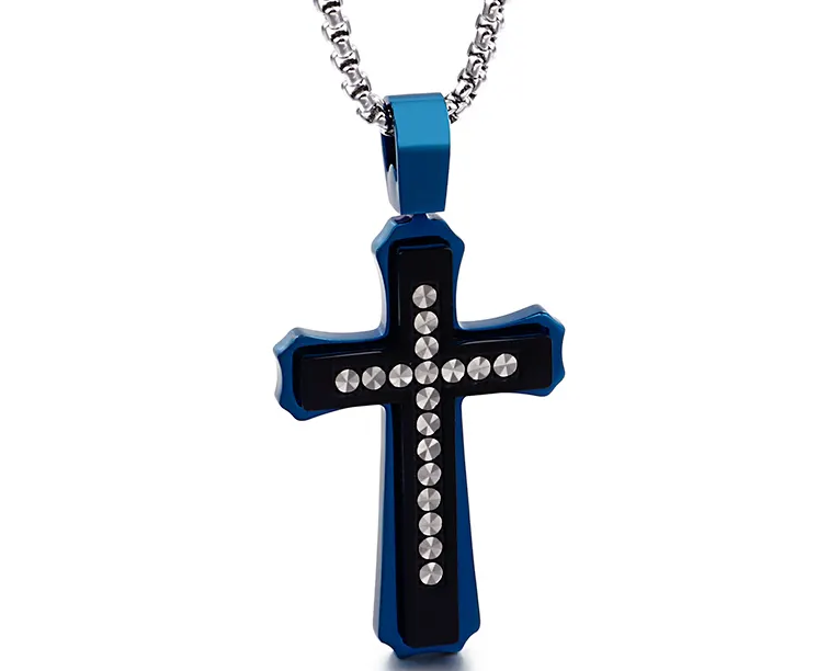 Center Detail Cross Necklace