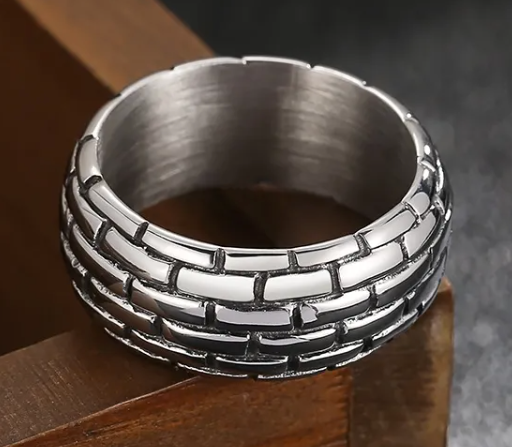 Brick Style Ring