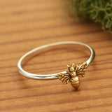 Bronze Bee on Ring Band
