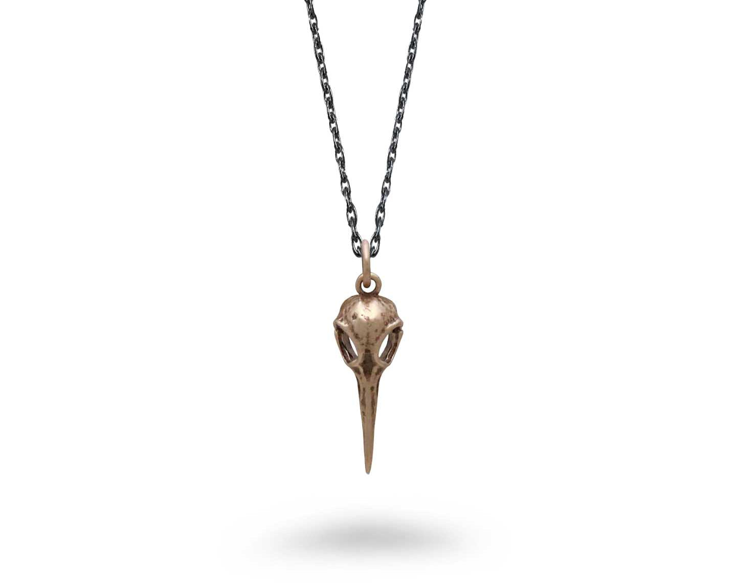 Hummingbird Skull Necklace