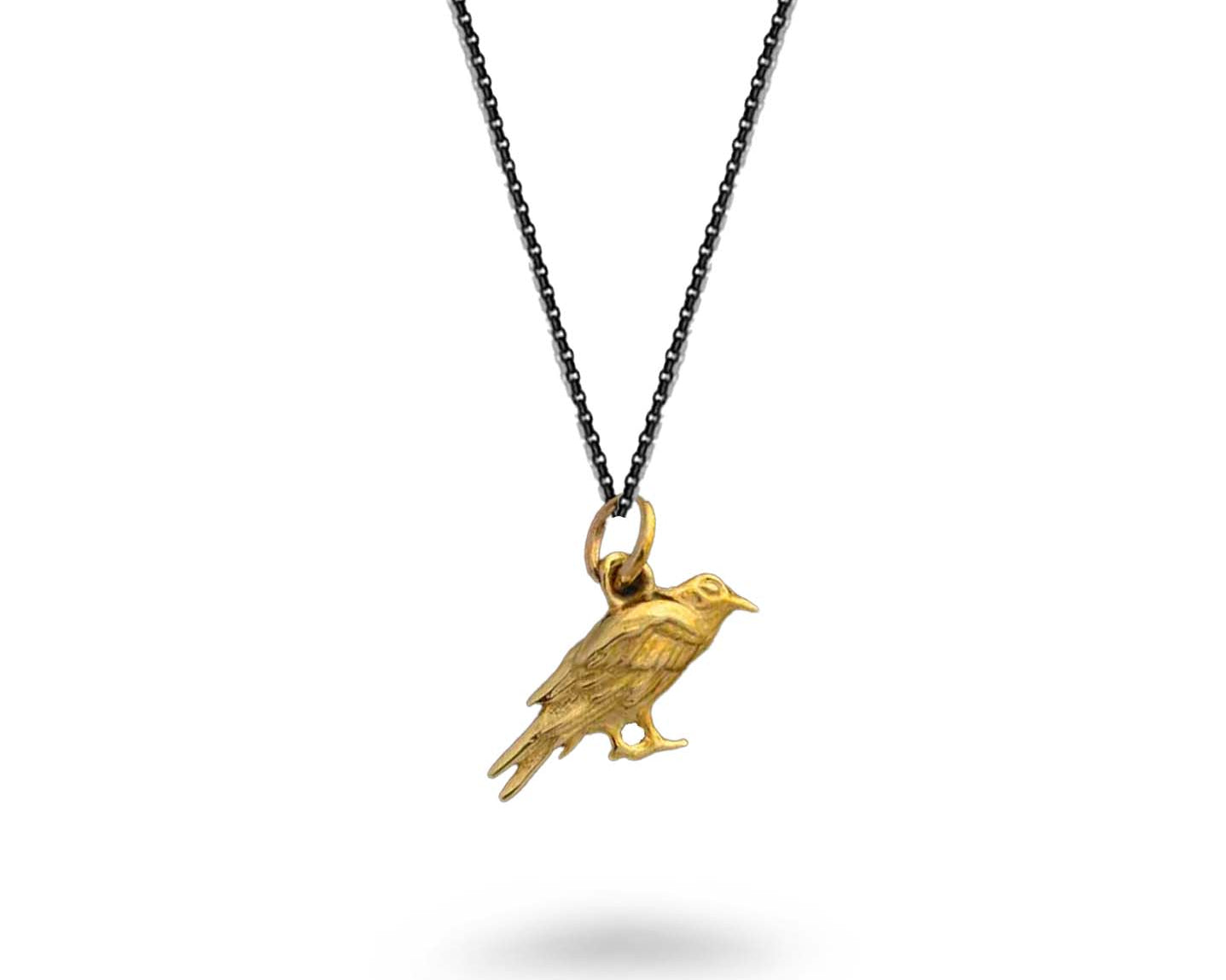 Textured Raven Necklace