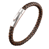 Thin Braid Leather Bracelet